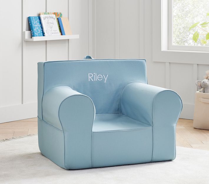 Light blue oversized deals chair