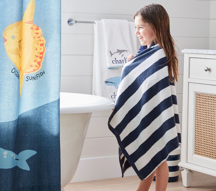 Rugby Stripe Bath Towel Collection