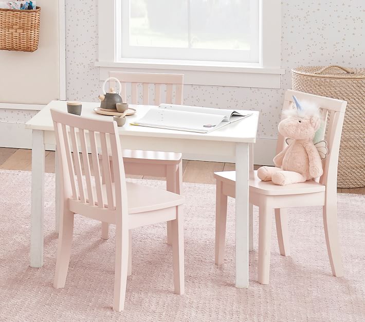 Used pottery barn cheap childrens table and chairs