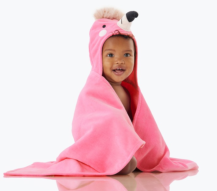 Flamingo sales hooded towel