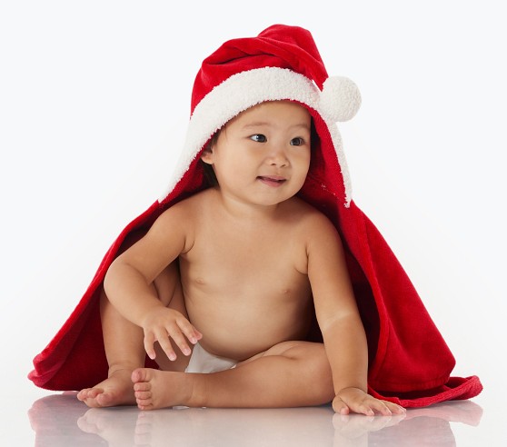 Santa Baby Hooded Towel