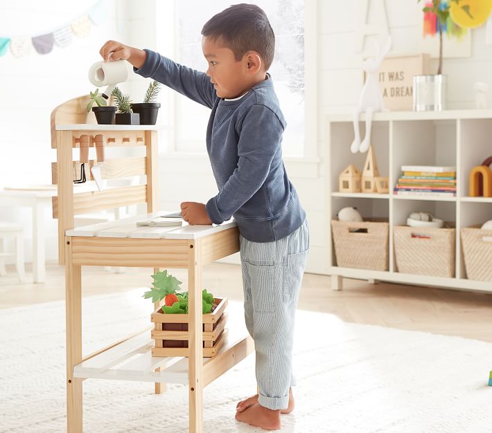 Pottery barn store kids storage bench