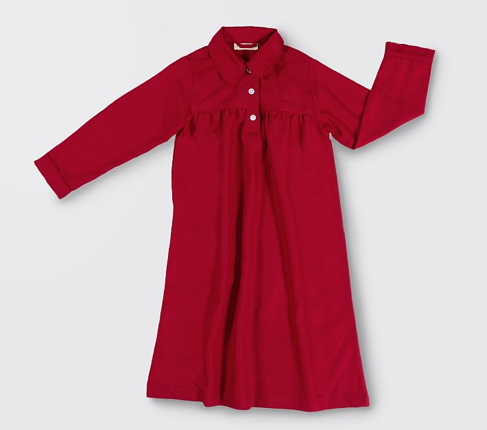 Solid Red Flannel Nightgown