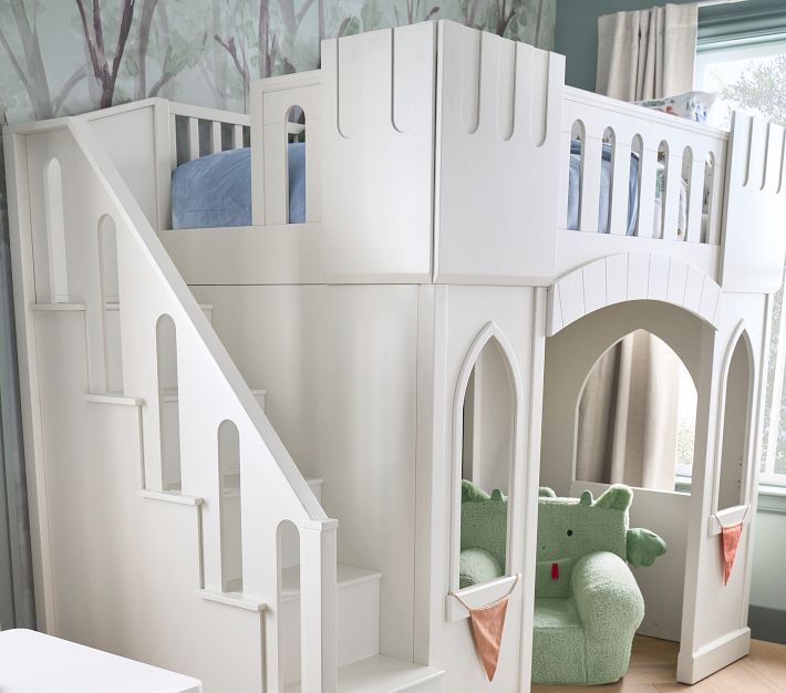 Pottery barn store castle loft bed