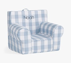 Kids Anywhere Chair®, Chambray Blue Buffalo Check Slipcover Only
