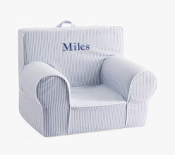 My First Anywhere Chair®, Navy Oxford Stripe Slipcover Only