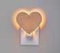 Glitter Heart Paper Heart Nightlight