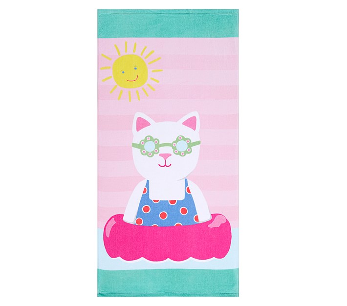 Classic Kitty Mini Beach Towel