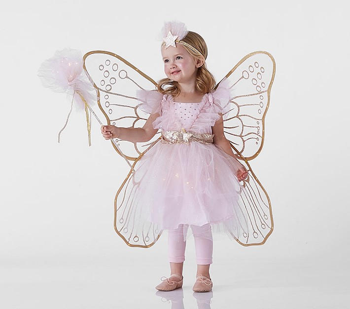 Toddler Pink Fairy Light-Up Halloween Costume