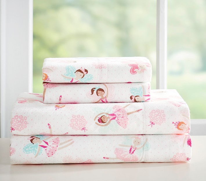 Ice Dancing Fairy Flannel Sheet Set &amp; Pillowcases