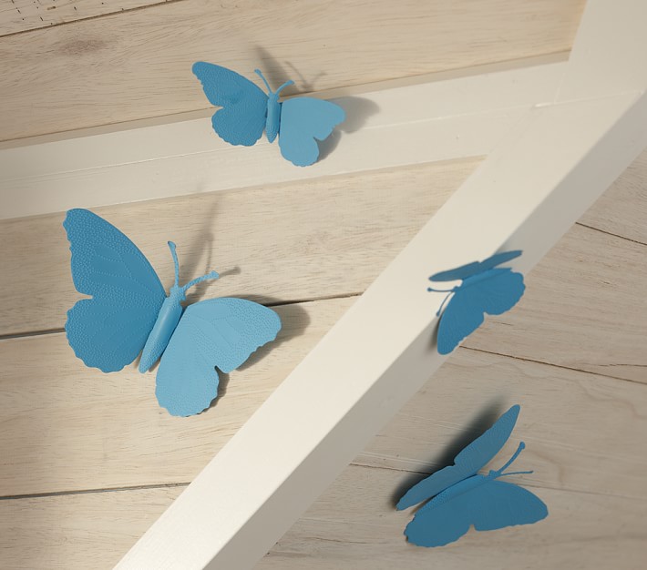Turquoise Tin Butterflies