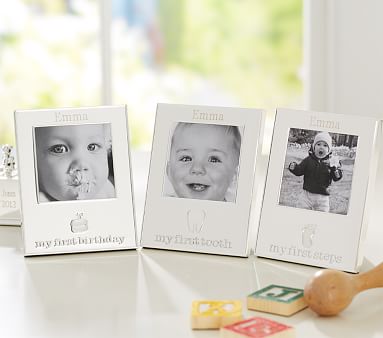 Silver Milestones Frames | Baby Keepsake | Pottery Barn Kids