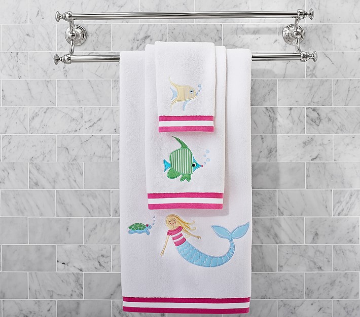 Under the Sea Mermaid Bath Towel Collection