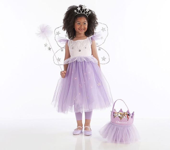 Kids Light Up Lavender Star Magical Fairy Halloween Costume