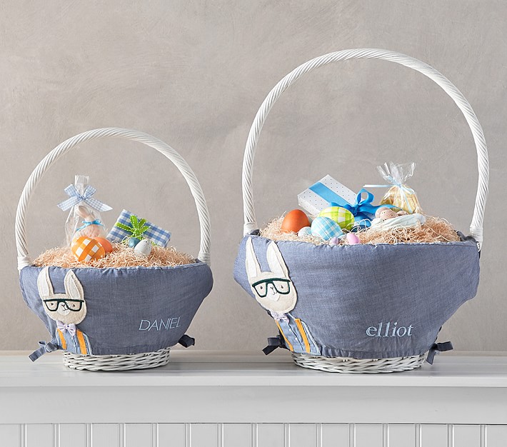 Funny Bunny Easter Basket Liners