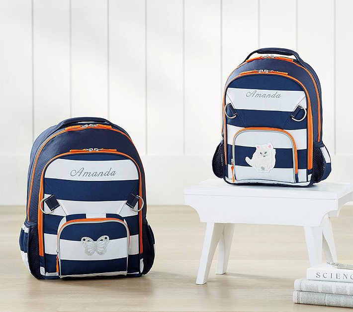Fairfax Navy/White Stripe Backpacks