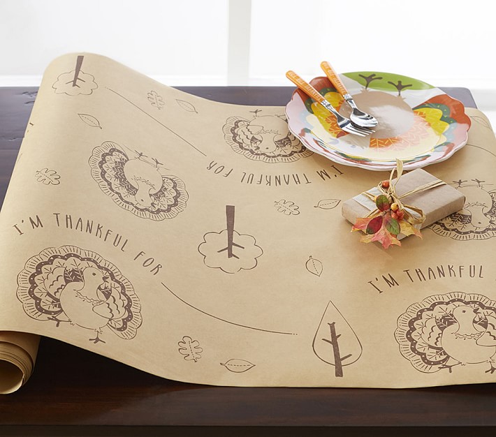 Craft Paper Thanksgiving Table Runner