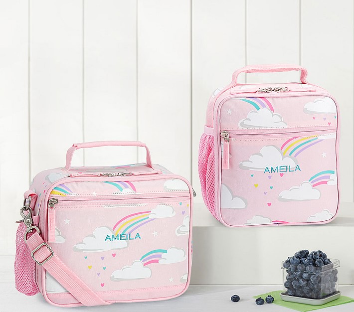 Mackenzie Pink Glow-in-the-Dark Clouds Lunch Boxes