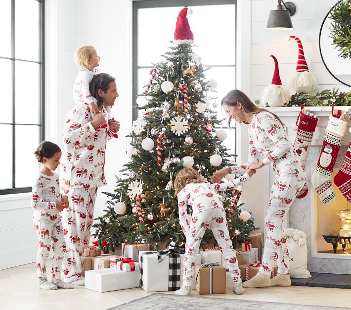 Adult Heritage Santa Flannel Pajama