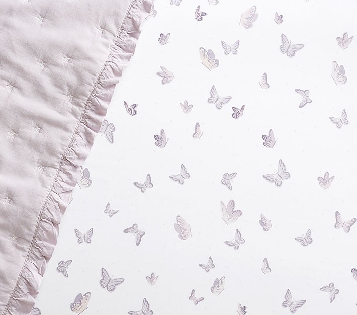 Butterfly Crib Fitted Sheet