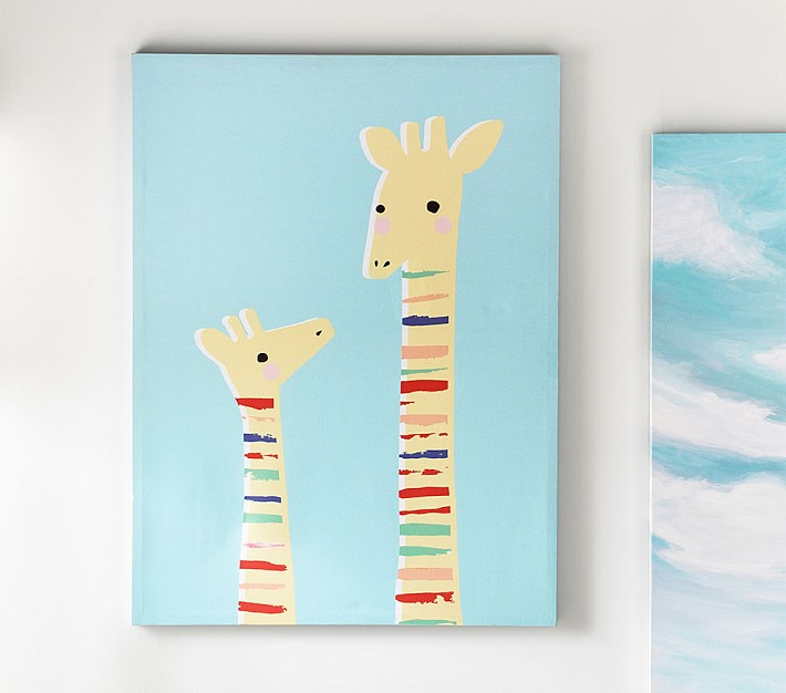 Giraffe Stretched Canvas Art