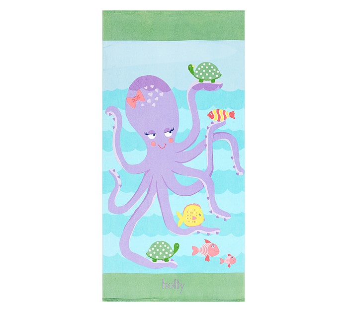 Classic Octopus Kid Beach Towel Girl