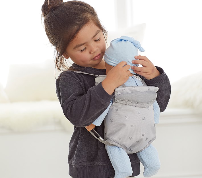 Gray Stars Baby Doll Carrier, Baby Doll Acessories