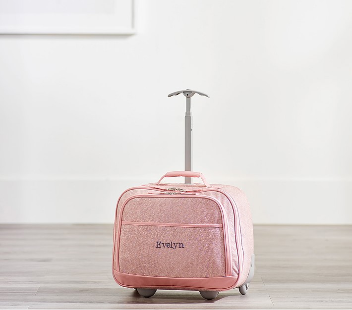 Mackenzie Pink Glitter Carry-All Travel Bag