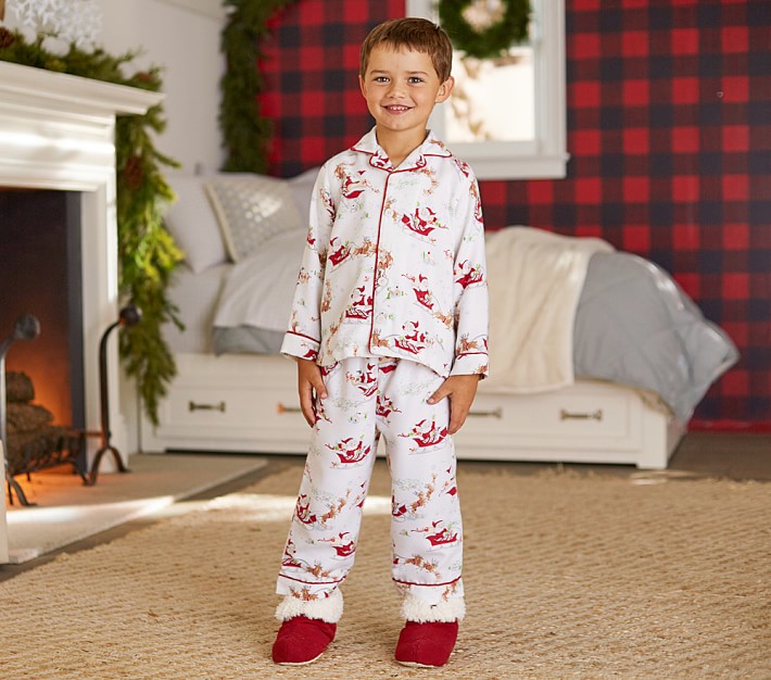 Santa's Sleigh Flannel Pajama