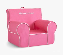 Kids Anywhere Chair®, Bright Pink with White Piping Slipcover Only