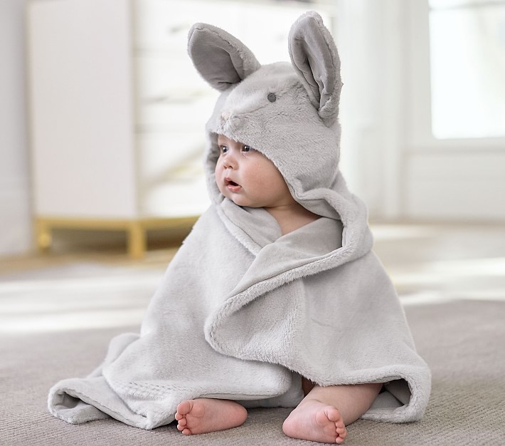 Monique Lhuillier Bunny Baby Hooded Towel