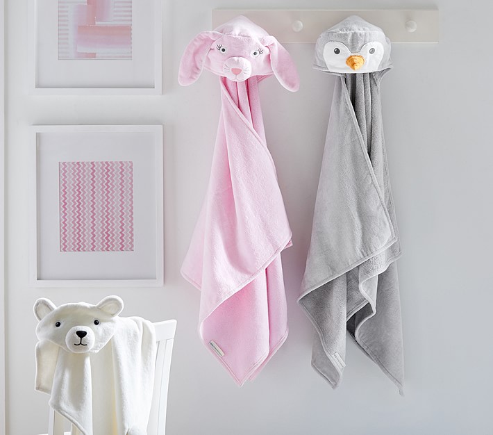 Winter Critter Kid Hooded Towels