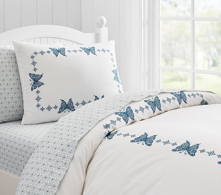 Windsor Embroidered Butterfly Sham