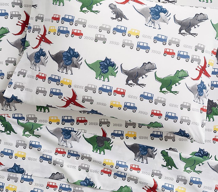 Dino Safari Organic Sheet Set &amp; Pillowcases