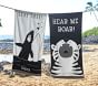 Black Cream Tiger Kid Beach Towel