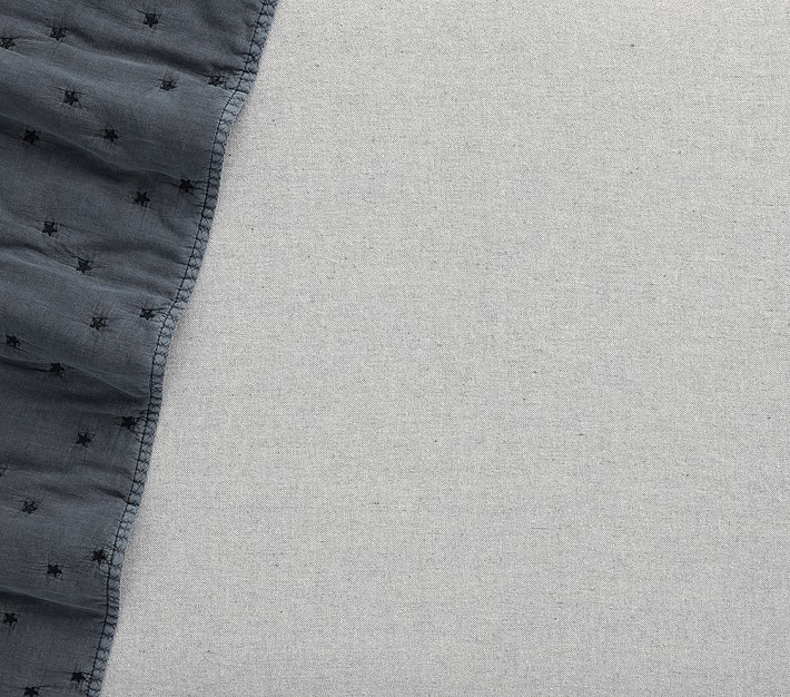 Heathered Organic Flannel Crib Fitted Sheet