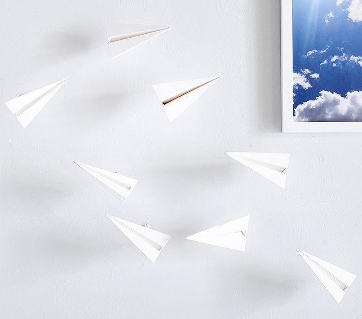Paper Airplane Wall Stick Ons