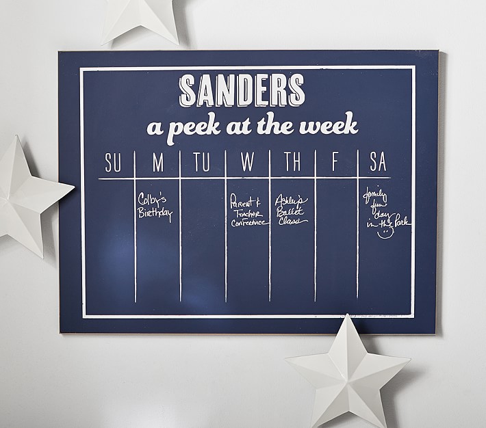 Personalized Family &#34;Peek at the Week&#34;