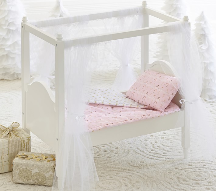 Doll Canopy Bed &amp; Bedding