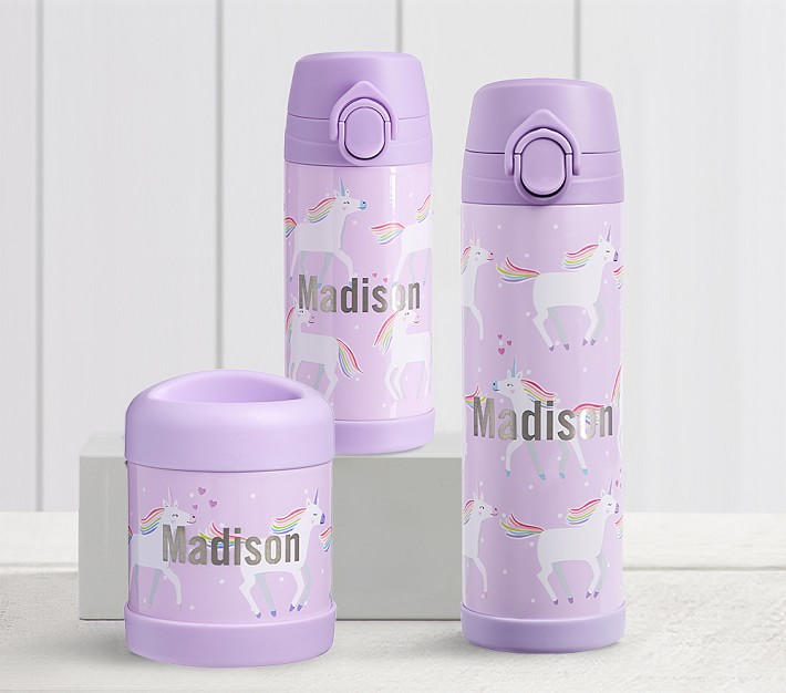 Mackenzie  Lavender Unicorn Parade Water Bottles