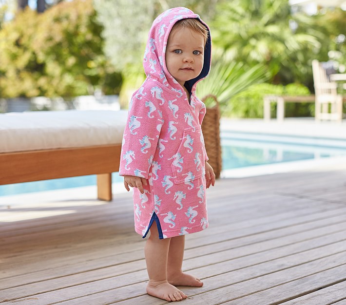 Allover Seahorse Baby Cover Up