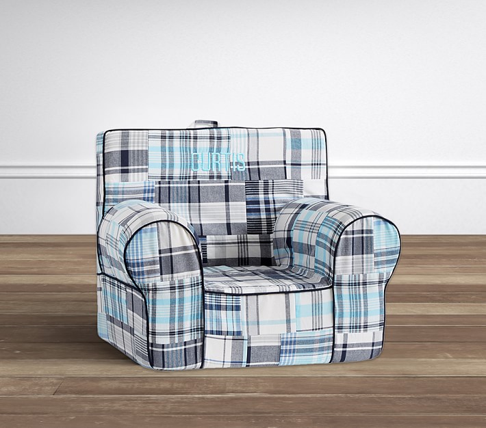Navy &#38; Aqua Madras Anywhere Chair<sup>&#174;</sup> Slipcover Only