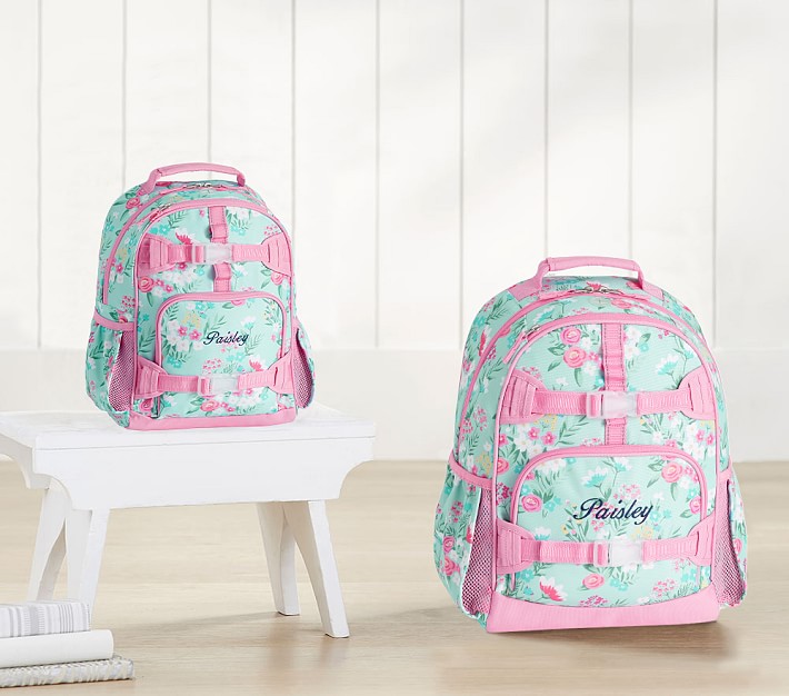 Mackenzie Aqua Bouquets Backpacks