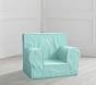 My First Anywhere Chair&#174;, Aqua with White Piping Slipcover Only