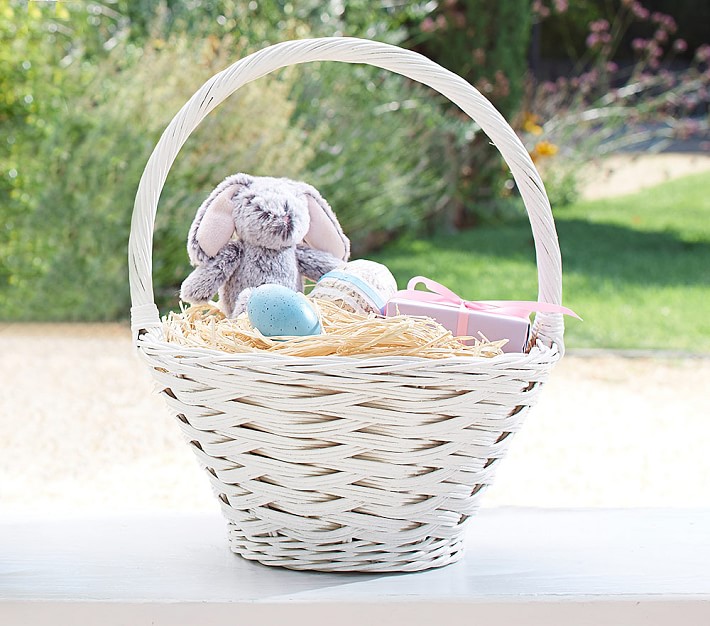 White Sabrina Mini Easter Basket
