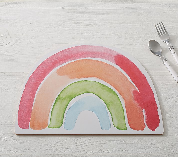 Happy Face Rainbow Placemat