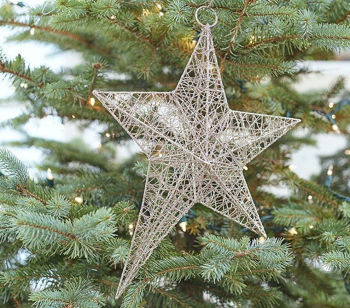 Oversized Glitter Star Ornament