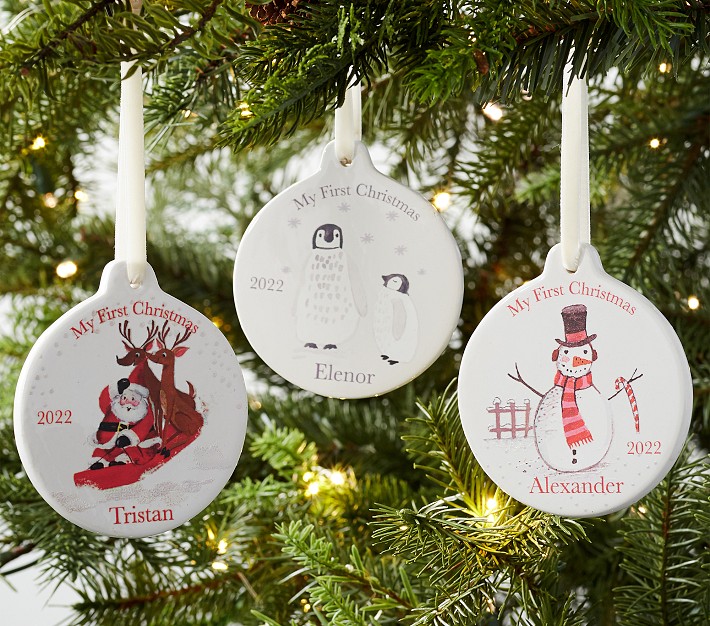 My First Personalized Classic Ceramic Ornaments