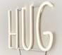 &quot;Hug Life&quot; LED Sentiment Wall Light