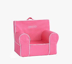 My First Anywhere Chair®, Bright Pink with White Piping